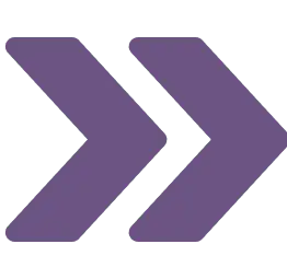 Two purple, rightward-pointing chevrons placed side by side against a white background.