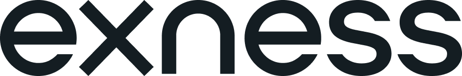 The image shows the "exness" logo in lowercase black letters on a transparent background.
