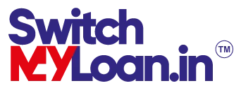 Logo featuring the text "SwitchMyLoan.in" with "My" in red, surrounded by a blue font on a white background.